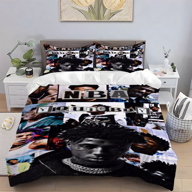 RapperYoungBOYNBAYoungBoy Printed Set Soft Polyester Bedding Digital Print