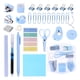 thumbnail image 1 of Kit mini de útiles de oficina YUMOONI azul con engrapadora, 1 of 7