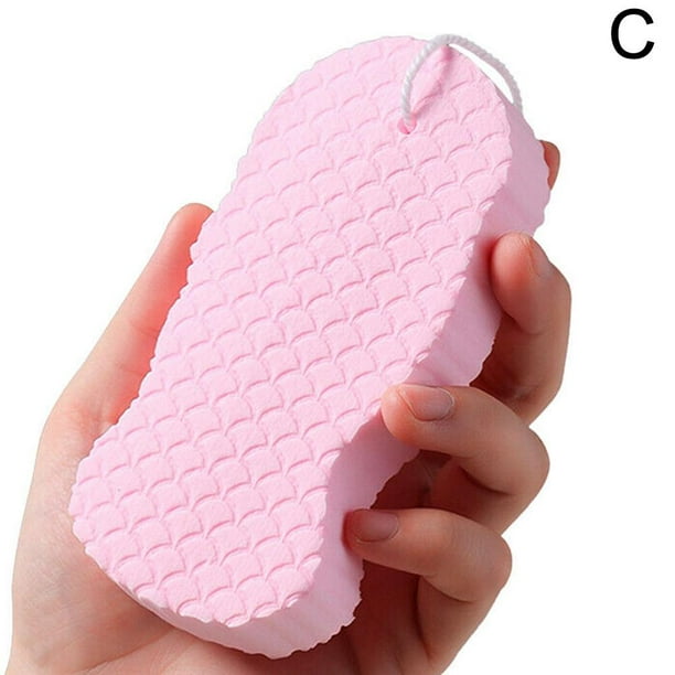 Dead Skin Removing Sponge Pink Magic Bath Sponge Exfoliating Body Massage Cleaning Shower Brushes Bath Tools For Baby Kids Adult