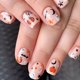 thumbnail image 1 of Halloween Press on Nails Short Square Fake Nails Full Cover Acrylic Nails Cute Press on Nails with Design Pumpkin Moon Star Ghost Artificial Nails Halloween False Nails Glossy Stick on Nails for Women, 1 of 2