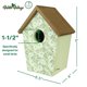 thumbnail image 2 of Casa decorativa con forma de pájaro azul, alas silvestres, olivo, color verde, 2 of 6