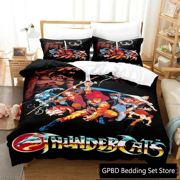 Thundercats Bedding Set Boys Girls Duvet Cover Pillowcase Bed boys Adult Home Textileextile