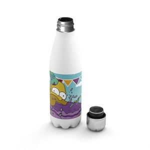 Creango - Botella Agua Termica Los Simpson 8 De Acero Inoxidable