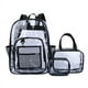 thumbnail image 1 of Women's Backpack Transparent PVC Bag Clear Backpacks for teenagers Students Men Transparent School Bag Backpack Stadium Approved, 1 of 3