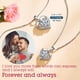 thumbnail image 5 of Collar ONLYLIKE con colgante en forma de corazón de 3 quilates y moissanita para esposa, 5 of 9