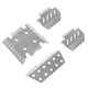 thumbnail image 4 of 4 Piezas 1:8 Escala Protector De Eje Placa De Chasis Para H8H V1 V2 Accesorios De Bricolaje, 4 of 5