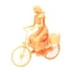 thumbnail image 4 of Figuras De Personas En Miniatura Sin Pintar A Escala 1/87 Para Chica En Bicicleta De Escena En Miniatura, 4 of 5