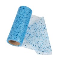 Magideal - Cinta De Malla De Malla Con Lentejuelas, Tela De Tul De 10 Yardas, Tul Brillante Para Guirnalda Del Día De San Valentín, Envoltura De Manualidades, De Azul Claro