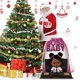 thumbnail image 2 of Bebé Jefe: Niña Africana Bolsa de regalo con cierre de cinta navideño para decoración de Navidad,39cm×30 cm., 2 of 6