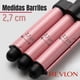 thumbnail image 3 of Onduladora De Pelo Revlon Waver Jumbo De 3 Barriles 120W Rosa, 3 of 10