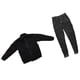 thumbnail image 2 of Chaqueta Y Pantalones Negros Con Cremallera Para Hombre A Escala 1/6 Para Figura De Acción De 12'', 2 of 6