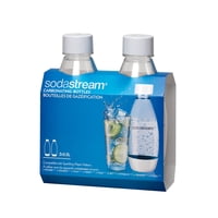 Botellas De Carbonatación Sodastream, Paquete Doble, 0,5 L, Color Blanco