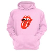 Genérico - Polerón Canguro The Rolling Stones Rosa Talla L Unisex
