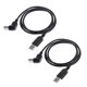 thumbnail image 4 of 2x usb2.0 macho a tipo b Cable de adaptador de extensión de ángulo de 90 grados hacia arriba, 4 of 5