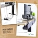 thumbnail image 2 of Juego de bandejas para gestión de cables Scandinavian Hub negras autoadhesivas, 2 of 7