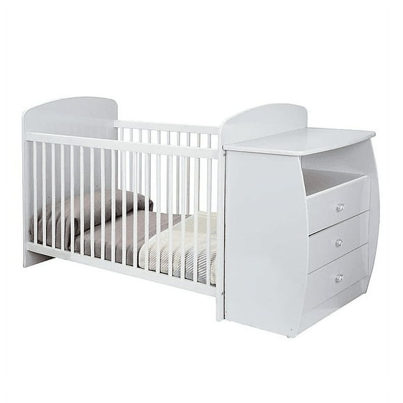 Cuna Con Mudador Bambini Blanco