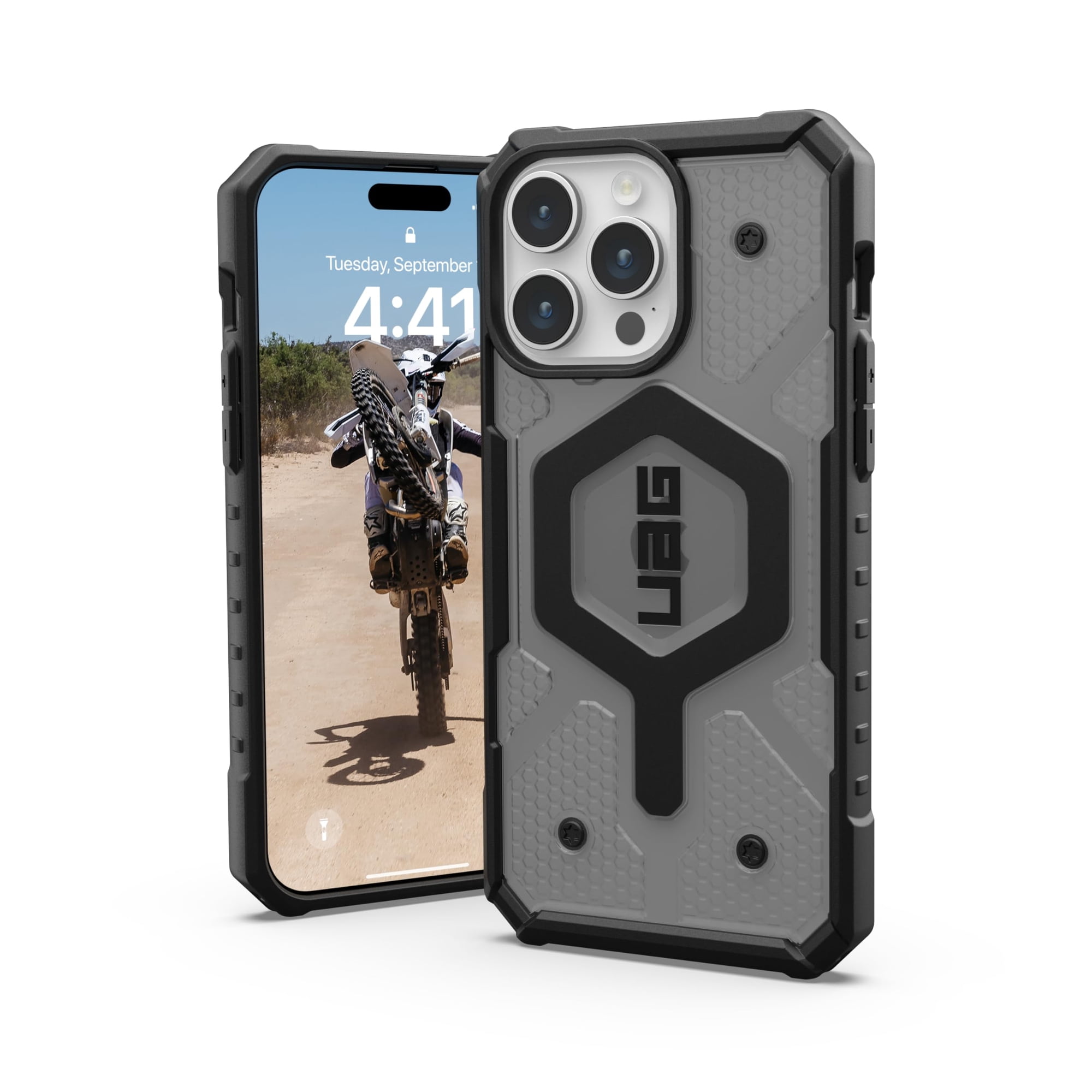 Funda Para Teléfono Urban Armor Gear Uag Pathfinder Transparente Ceniza/negra
