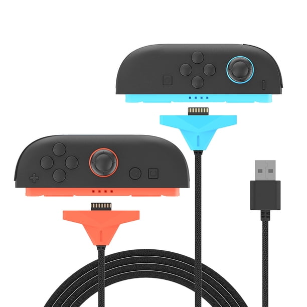 Cable de Carga para Controles de Nintendo Switch 2 – Cable de Datos USB-C Trenzado de Nailon de 2 a 2.5 m Compatible con Joy-Con
