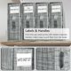 thumbnail image 4 of Caja de almacenamiento SUOCO 8 unidades plegable gris con ventana y etiqueta, 4 of 6
