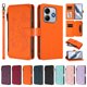 thumbnail image 3 of Funda Cartera Mariposa para [Xiaomi Redmi Note 14 5G] con Soporte y Cremallera Naranja, 3 of 6
