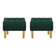 thumbnail image 1 of Set Pouf Wood 1c Felpa 01 Verde Botella, 1 of 5