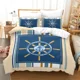 thumbnail image 1 of Marine Anchor Pattern Duvet Cover Set Fashion Bedding Set Ultra Soft Quilt Cover and Pillowcases for Boys Teens Boys Bedroom Man, 1 of 5