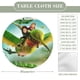 thumbnail image 2 of Epic-theme Fitted Round Tablecloths Elastic Edged Table Covers Waterproof Table Cloth for Kitchen Holiday Party Tables Decor 120cm, 2 of 6