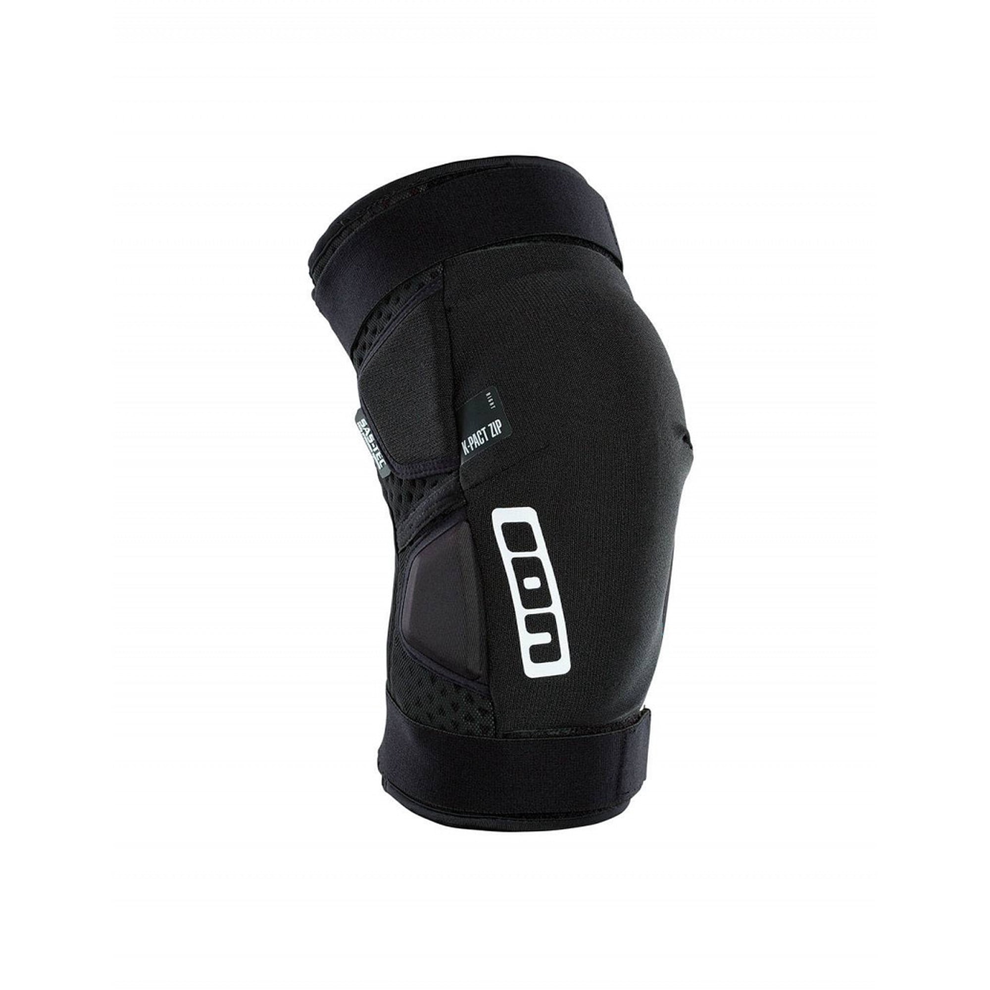 Ion Rodilleras Mtb K-pact Zip Protección Enduro Con Cierre Lateral / Negras - Xl
