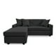 thumbnail image 5 of Sofá L Intercambiable New Sevilla Tela Negro, 5 of 7