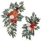 thumbnail image 1 of 2x Boda Arco Flores Girasoles Decoración Rústica Para Telón De Fondo Puerta Fiesta Blanco Naranja, 1 of 5