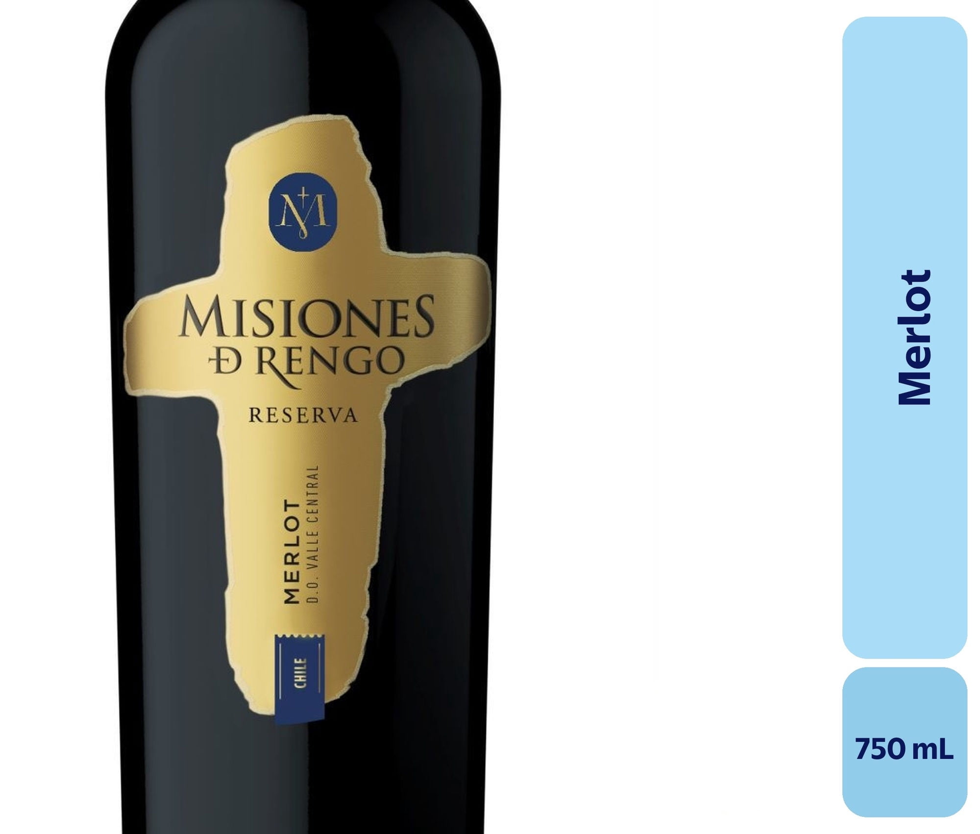 Vino Merlot Botella 750 mL Misiones De Rengo