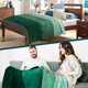 thumbnail image 5 of Manta PAVILIA Fluffy Sherpa Ombre 130 x 150 cm, color verde, 5 of 7