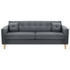 thumbnail image 1 of Sofa New Retro 3CG Felpa 05 Gris, 1 of 6