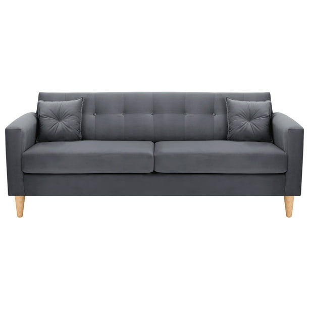 Sofa New Retro 3CG Felpa 05 Gris