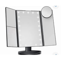 Click Ventas - Espejo De Maquillaje Led Recargable De Tres Caras