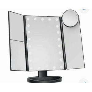 Click Ventas - Espejo De Maquillaje Led Recargable De Tres Caras