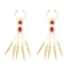 thumbnail image 2 of 1 Par De Danza Del Vientre Pulsera Egipcia Gitana U?as De Dedo Gema Roja Joyas De Mano, 2 of 5
