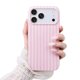 thumbnail image 1 of Funda SleekCover 6,3" Rosa/Amarilla a Rayas para iPhone 17 Pro, 1 of 9