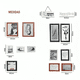 thumbnail image 2 of Set Marcos Foto Decorativo Pared 12 Pzs, 2 letreros, 1 vinilo, 2 of 3
