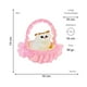 thumbnail image 3 of Gato Maullador En Canasta Juguete Decorativo Rosado, 3 of 3