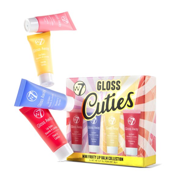 Bálsamo Labial W7 Mini Colección Frutal 4x6 g