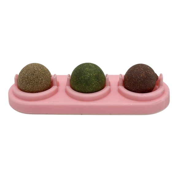 Juguete Bolas de Catnip Giratorias para Gatos Triple Sabor