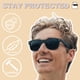thumbnail image 5 of Gafas de sol ShadyVeu Super Dark Black Lens Round Soft Mate, 5 of 6