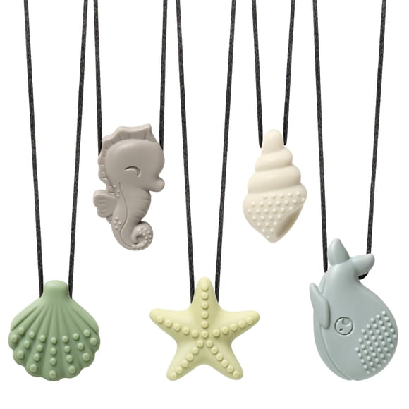 Collar sensorial masticable TEETHER suhunide – Pack de 5