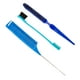 thumbnail image 4 of 3x peine para pelo con estilo, juego de cepillos para burlarse, peine de separación, cepillo para el pelo con cerdas, juego de cepillos pulidos para a Azul, 4 of 5