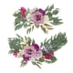 thumbnail image 1 of 2 piezas de flores artificiales hechas , hojas , flores de para telón de fondo , cartel de bienvenida, arreglo Floral , púrpura Opción 4E, 1 of 5