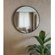 thumbnail image 2 of Espejo Circular 70 Cm Diametro, Marco Metal Cepillado, Negro, 2 of 6