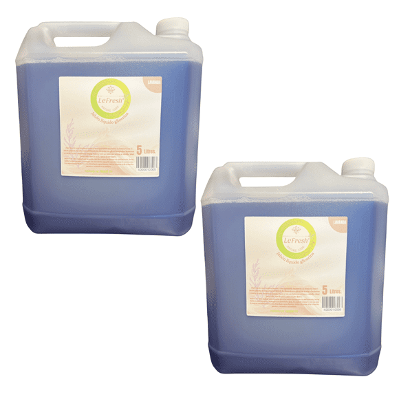 Jabón Líquido Le Fresh Lavanda Frescura Natural 5 Litros Pack 2 Unidades
