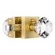 thumbnail image 1 of Pomos de puerta HIEMEY cuadrados de vidrio y cristal para privacidad interior, 1 of 8