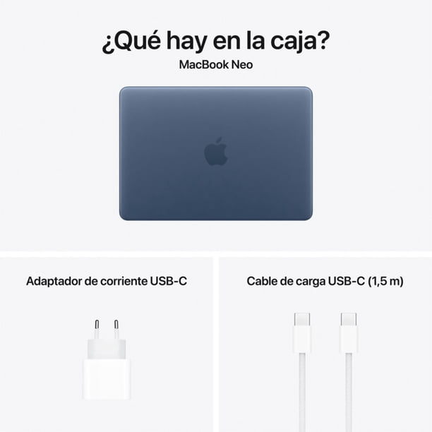 MacBook Neo 13 A18 6C GPU 5C 8 RAM 256GB índigo | Lider